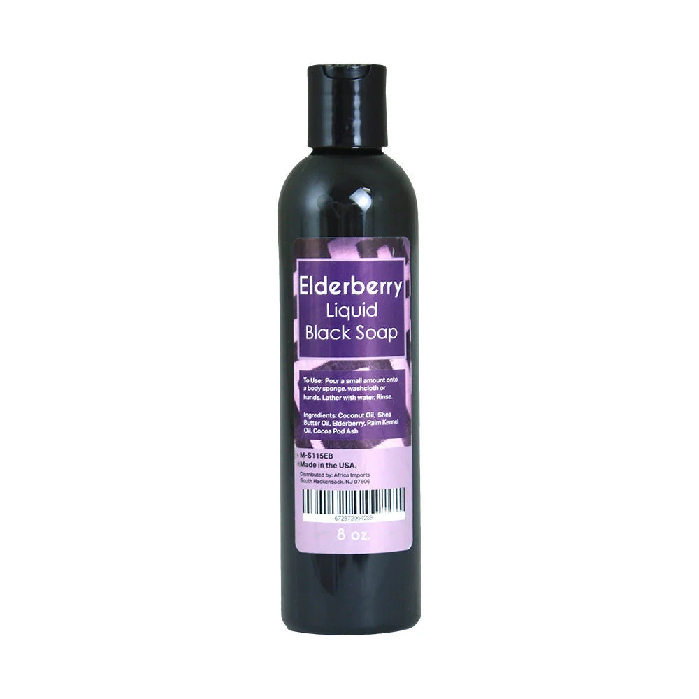 Elderberry Liquid Black Soap 8 oz