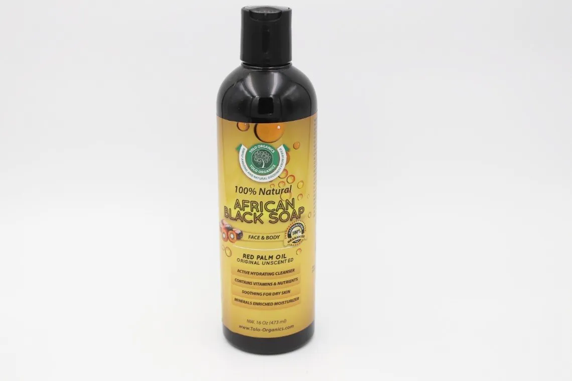 African Black Soap: Red Palm Oil 16 oz.