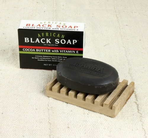 African Cocoa Butter Black Soap - 3 oz.
