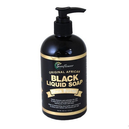 Liquid Black Soap: Shea Butter - 12 oz